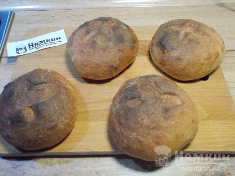 Простой дрожжевой домашний хлеб на воде в духовке - фото шаг 10