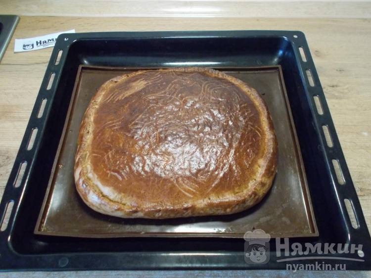 Шоколадный пряник с абрикосовым джемом в духовке - фото шаг 16