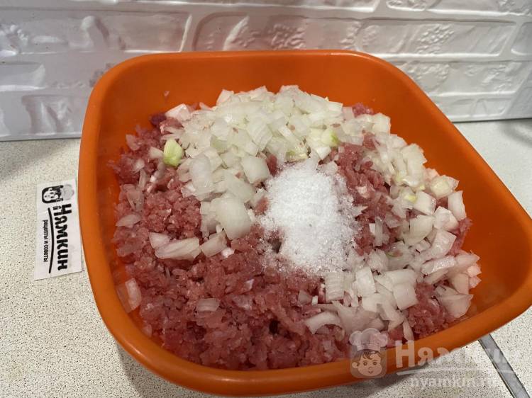 Ёжики из домашнего свиного фарша с рисом и репчатым луком - фото шаг 6