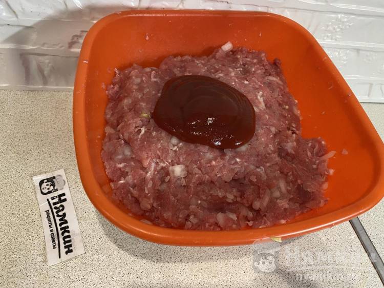 Ёжики из домашнего свиного фарша с рисом и репчатым луком - фото шаг 8