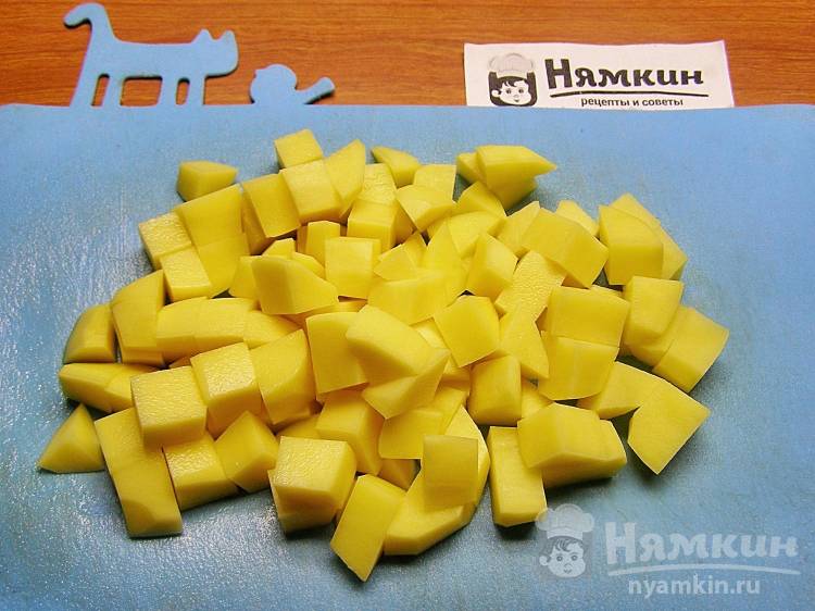 Постный рассольник с капустой и солёной черемшой - фото шаг 1