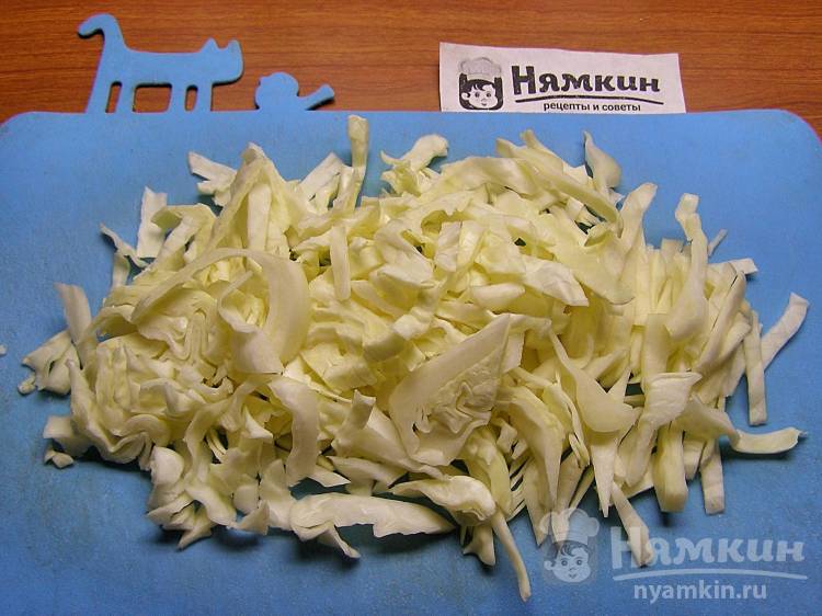 Постный рассольник с капустой и солёной черемшой - фото шаг 6