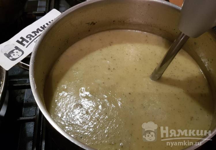 Постный суп-пюре из замороженных цветной капусты и брокколи - фото шаг 6