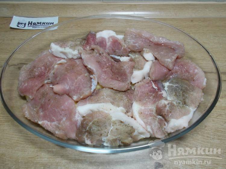 Мясо по французски из свинины в духовке