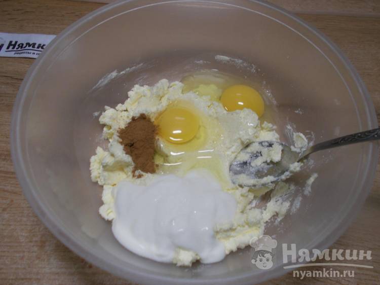 Быстрое печенье с корицей на маргарине и сметане - фото шаг 2