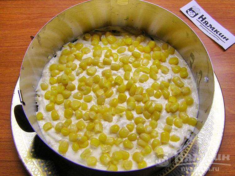Слоеный салат с курицей и ананасом - Пошаговый рецепт с фото, как приготовить?