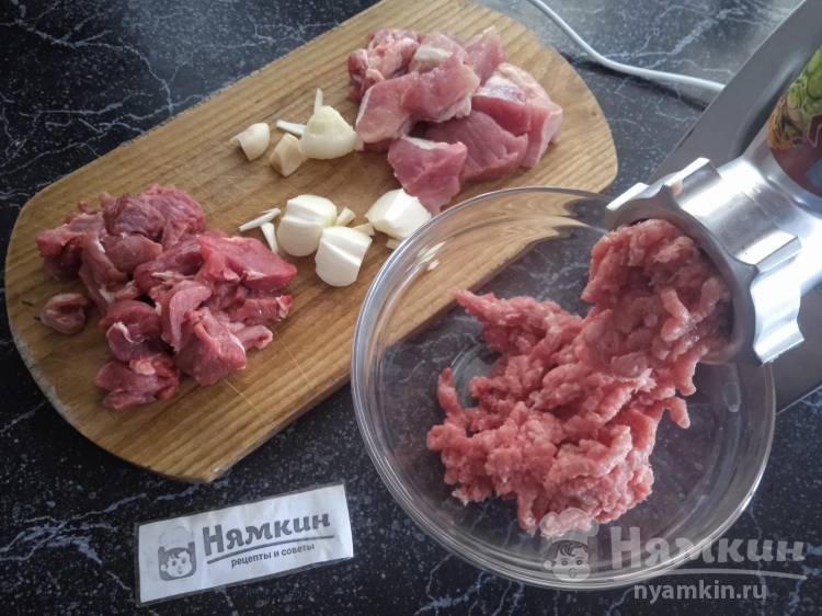 Пельмени из говядины и свинины, пошаговый рецепт с фото