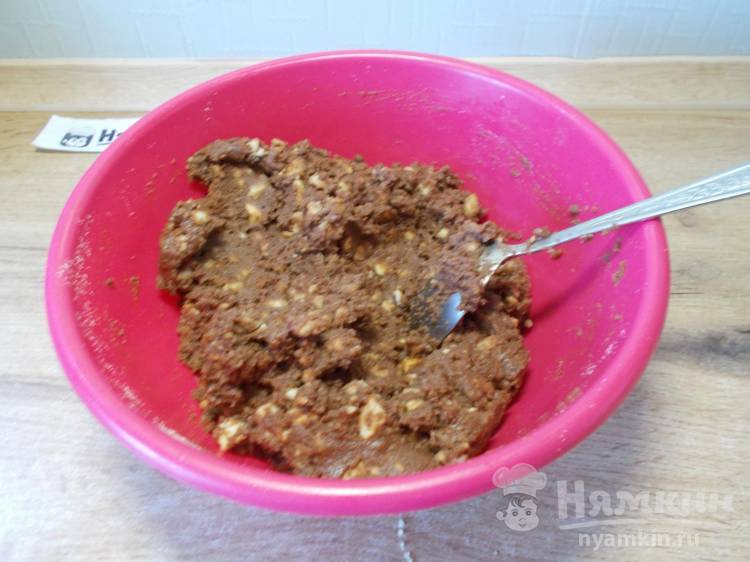 Шоколадная колбаса из печенья и какао в домашних условиях - фото шаг 7