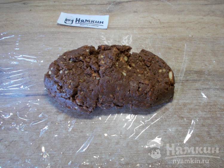 Шоколадная колбаса из печенья и какао в домашних условиях - фото шаг 8
