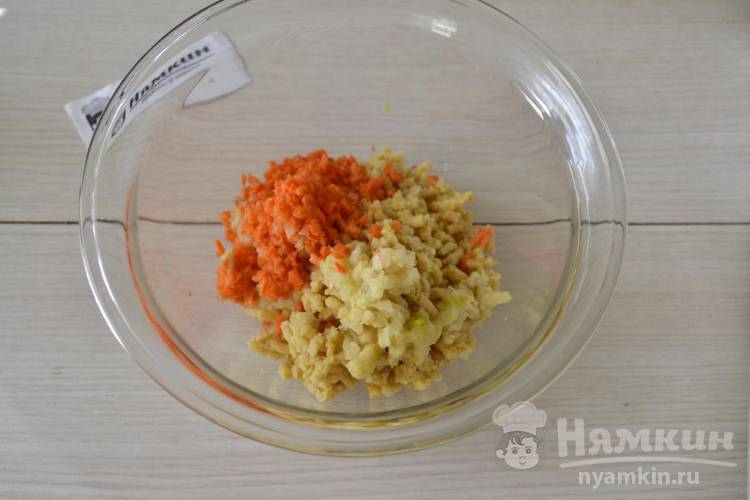Домашний фалафель из нута с овощами в духовке - фото шаг 3