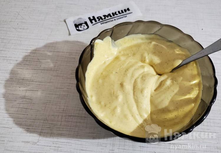 Закусочный торт из макарон с овощами и майонезным соусом под грилем - фото шаг 7