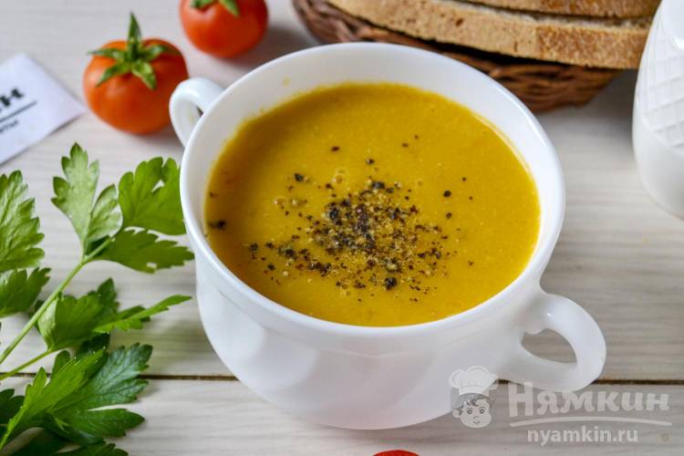Суп-пюре из кабачков с овощами на курином бульоне - фото шаг 9