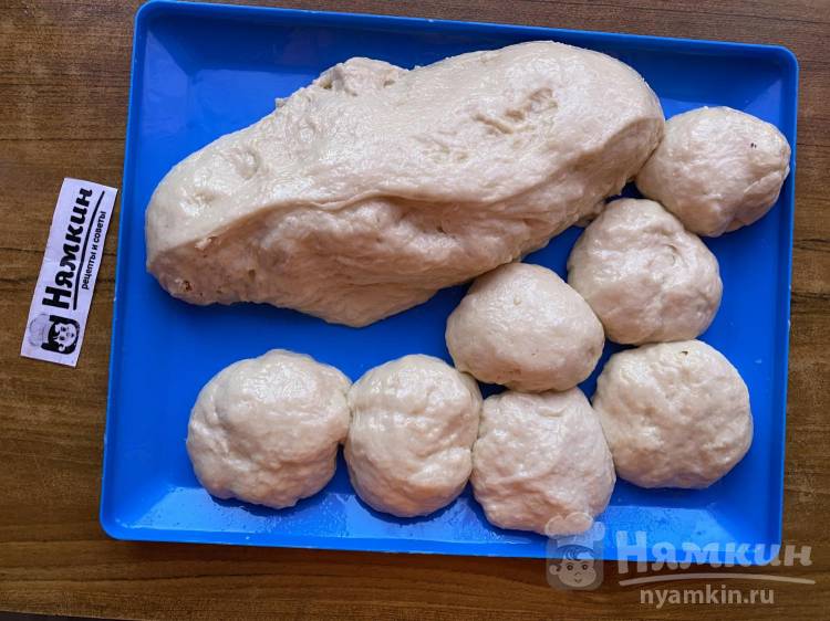 Пышные ванильные булочки с сахаром на дрожжах в духовке - фото шаг 12