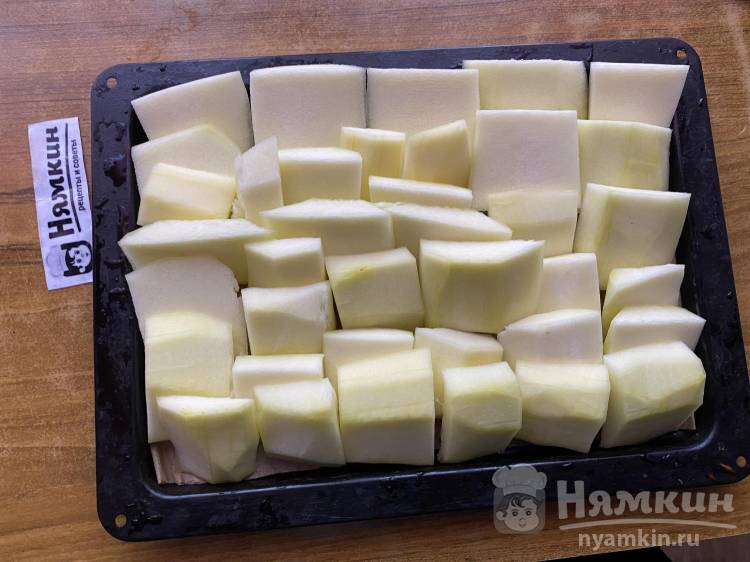 Кабачки с шампиньонами, сыром и овощами в духовке - фото шаг 4