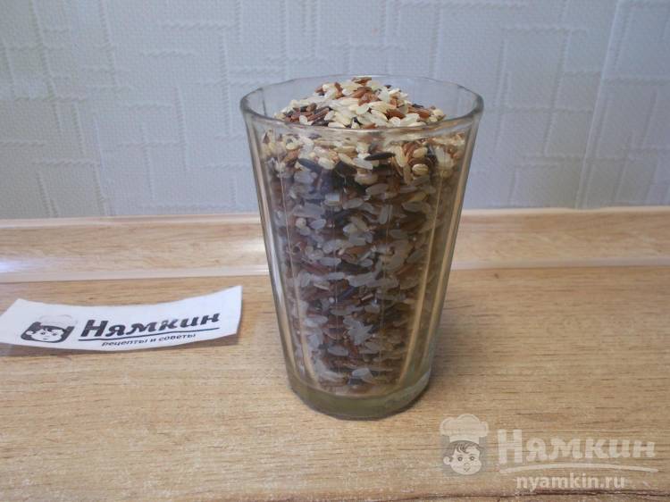 Рисовая каша в мультиварке из четырех видов риса с мясом, тыквой и овощами - фото шаг 4