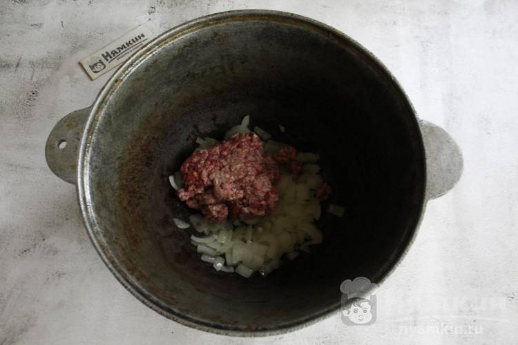 Хореш бурани по-курдски (жареные баклажаны с мясным фаршем) - фото шаг 3