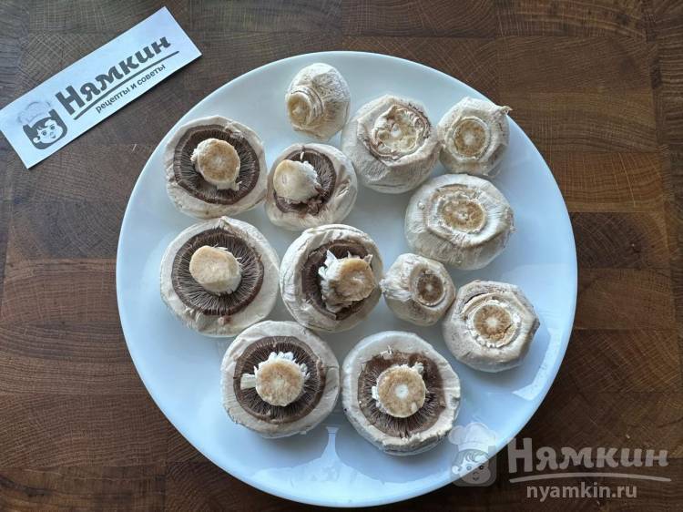 Шашлычки из куриного филе и шампиньонов на электрогриле  - фото шаг 3