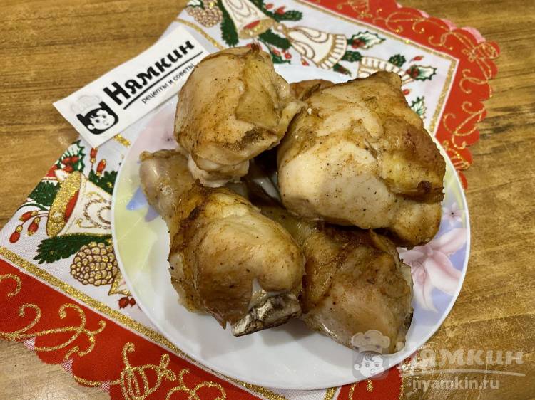 Курица кусочками с соевым соусом и приправами в рукаве в духовке - фото шаг 12