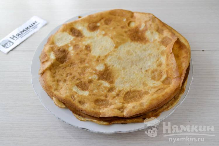 Тонкие блины на молочной сыворотке - фото шаг 6