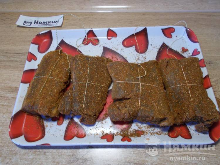 Классическая бастурма из говядины в домашних условиях - фото шаг 8