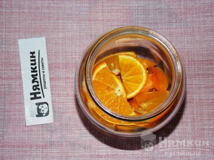 Компот из абрикосов с апельсинами на зиму без стерилизации - фото шаг 3