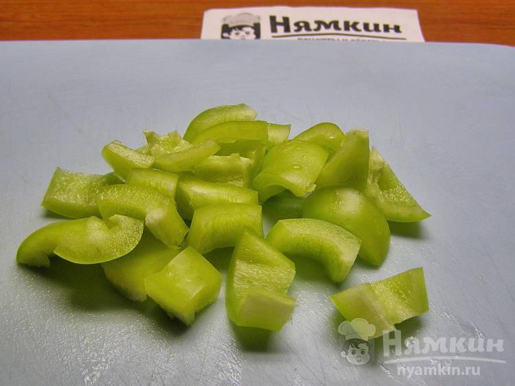 Рагу из баклажанов и кабачков с луком, томатами и болгарскими перцами в собственном соку - фото шаг 5