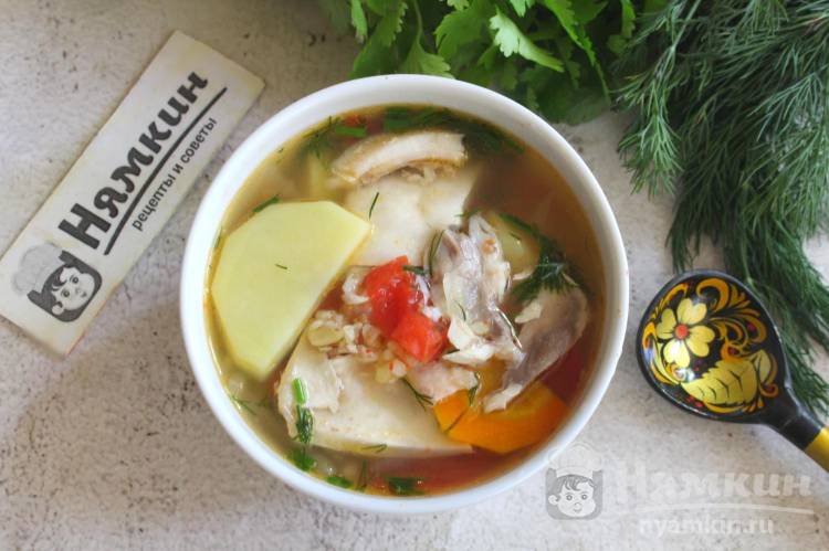 Рыбный суп из толстолобика с булгуром и овощами - фото шаг 10