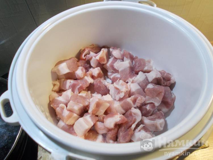 Каша из булгура с мясом и овощами в мультиварке - фото шаг 2