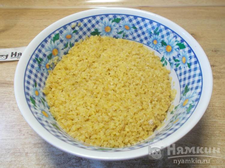 Каша из булгура с мясом и овощами в мультиварке - фото шаг 8