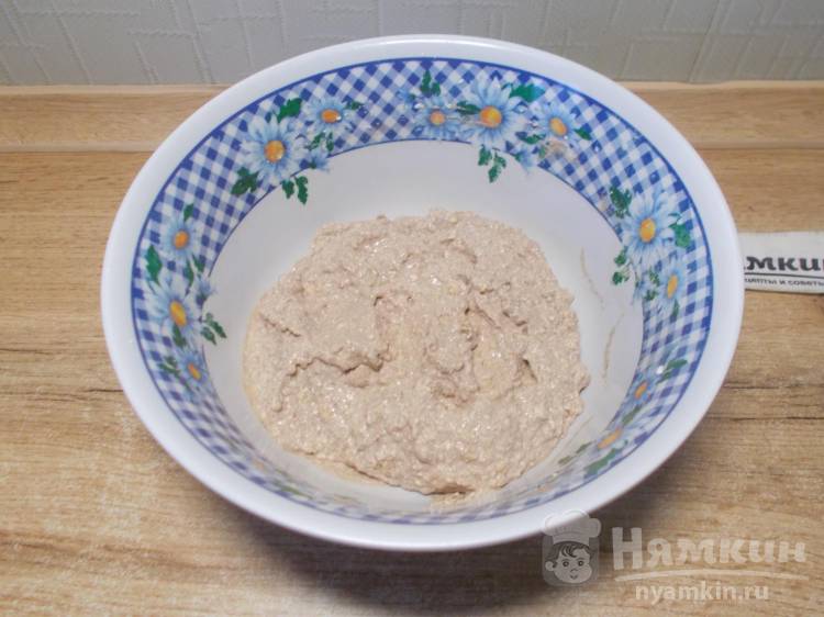Шоколадные творожники без сахара с отрубями в электровафельнице - фото шаг 4