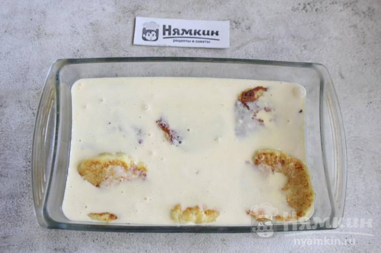 Кубанские сырники под сметанной заливкой в духовке - фото шаг 10