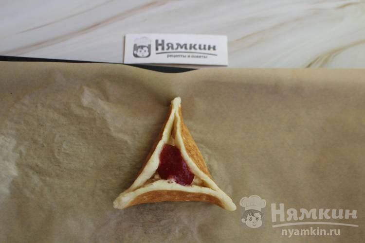 Дрожжевые блины на манке с творогом и джемом по-турецки - фото шаг 8