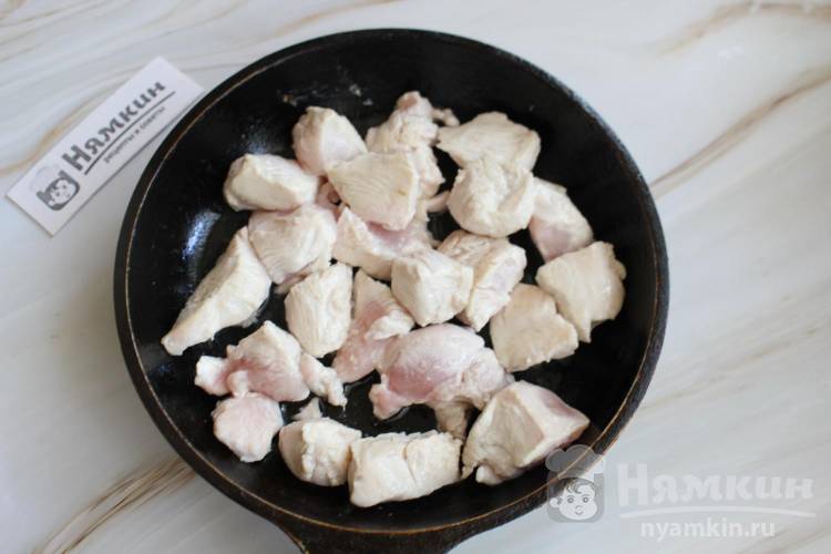 Паста орзо с куриной грудкой по-гречески Гюветси - фото шаг 2