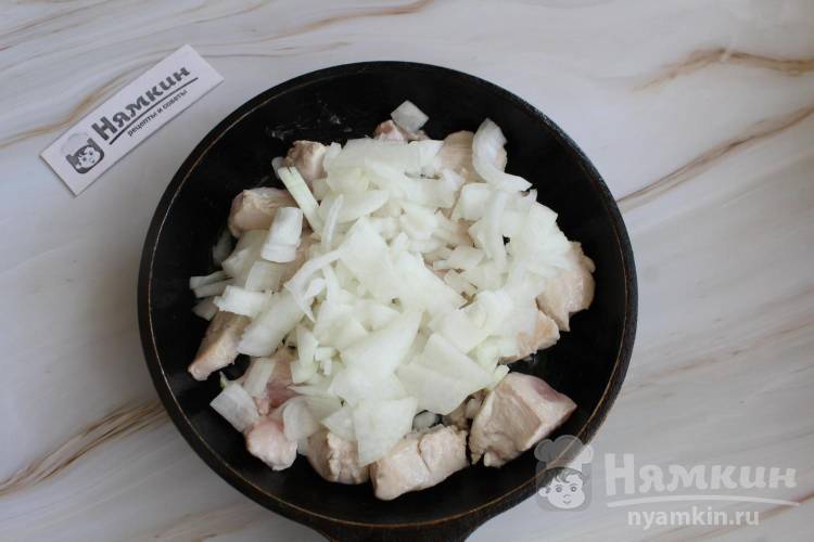 Паста орзо с куриной грудкой по-гречески Гюветси - фото шаг 3