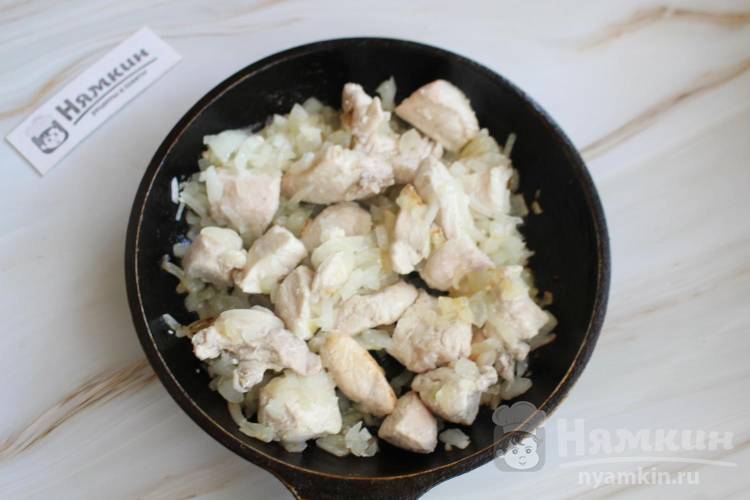 Паста орзо с куриной грудкой по-гречески Гюветси - фото шаг 4