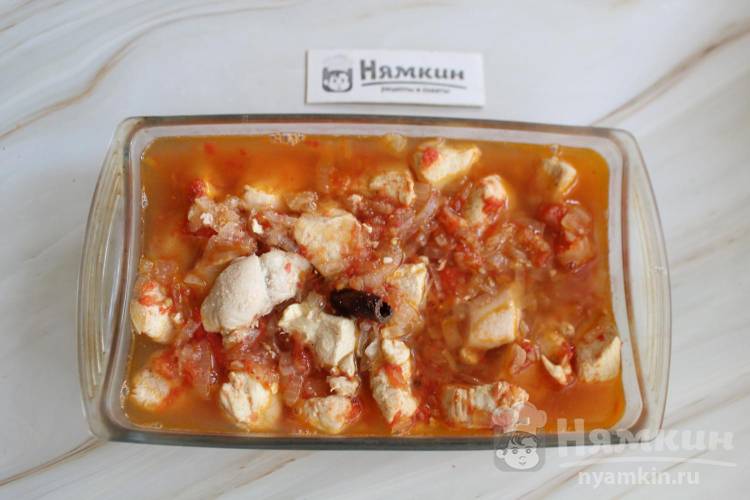 Паста орзо с куриной грудкой по-гречески Гюветси - фото шаг 7