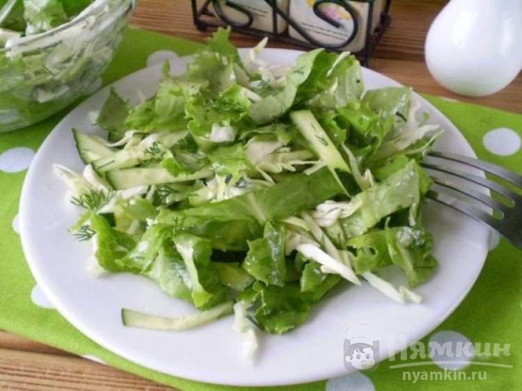 Витаминный салат с капустой 
