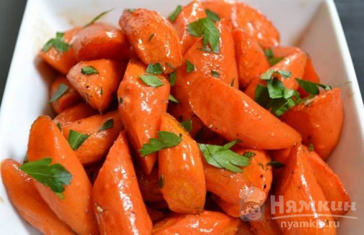 Карамелизированная морковь в духовке