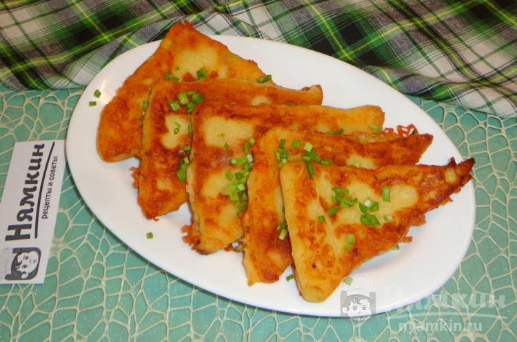 Картофельные лепешки с сыром на сковороде
