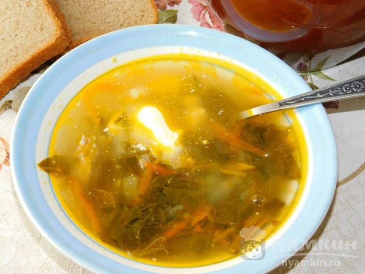 Суп из щавеля и чечевицы