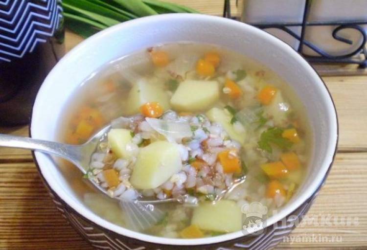 Гречневый суп с овощами для похудения