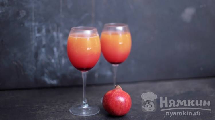 Безалкогольный коктейль из грейпфрутового сока