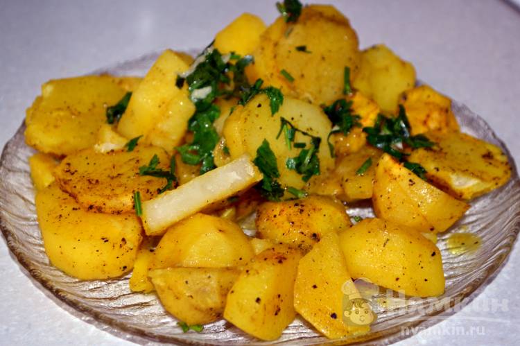 Картофель по-деревенски в микроволновке - пошаговый рецепт с фото на Готовим дома