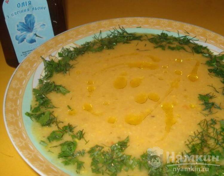 Суп-пюре из кабачков и овсянки
