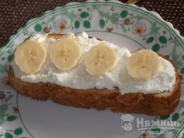 Запеканка из творога с бананом в духовке