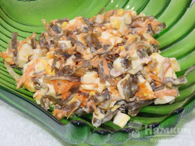 Салат из морской капусты  с майонезом