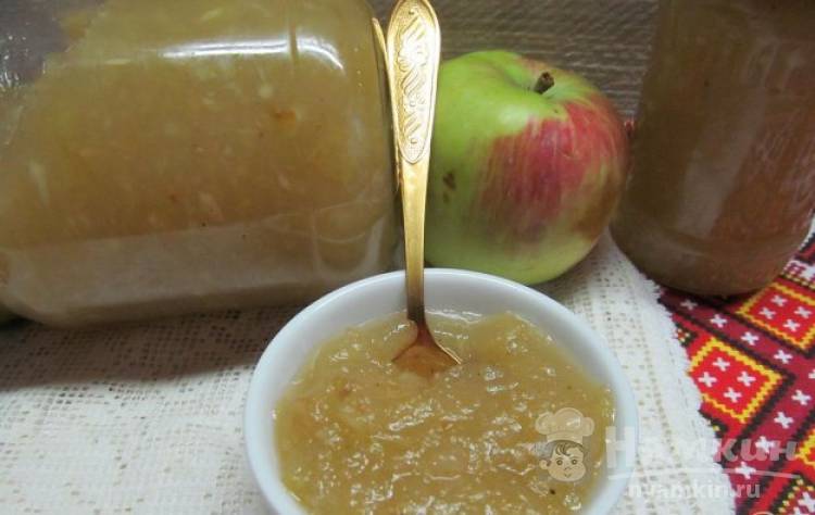 Вкусное яблочное пюре с кусочками