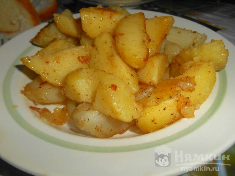 Ароматный жареный картофель
