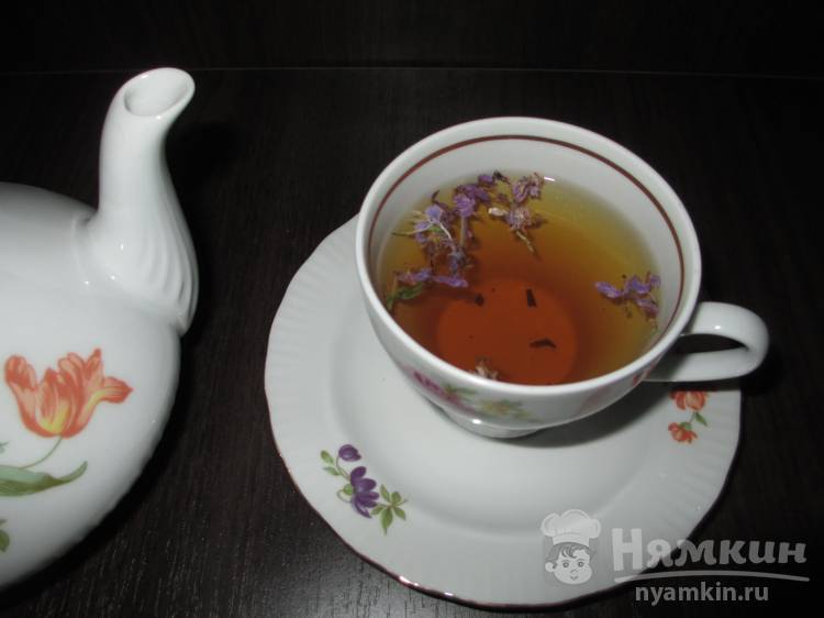 Ароматный ферментированный иван-чай с цветами 