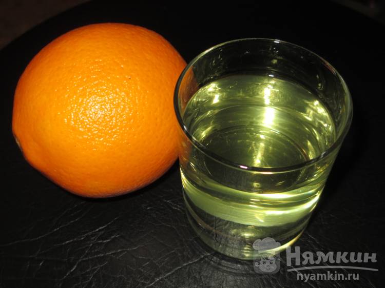 Напиток из  свежих корок апельсина